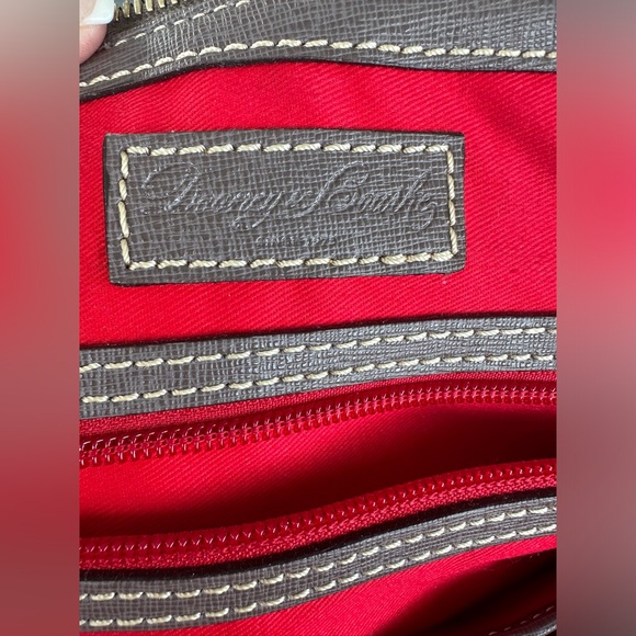 DOONEY & BOURKE Elephant SAFFIANO LEATHER ZIP ZIP SATCHEL - Picture 7 of 7